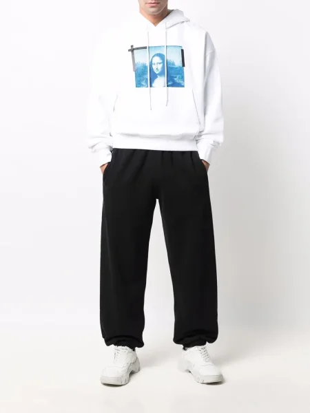 Hanorac cu glugă Off-white alb