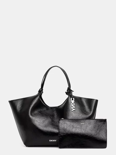 DKNY geantă shopper pentru femei cu imitație de piele PAULA negru
