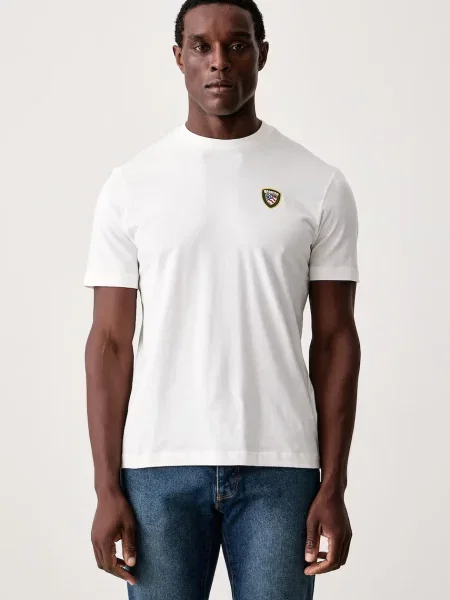 Blauer tricou pentru bărbați din alb