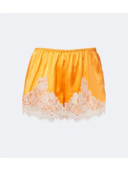 Pantaloni scurți Dôen din satin portocaliu