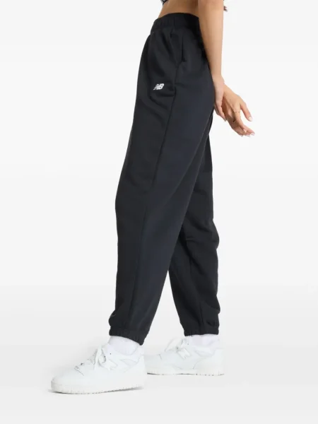 Панталони jogger New Balance с връзки с дантела черно