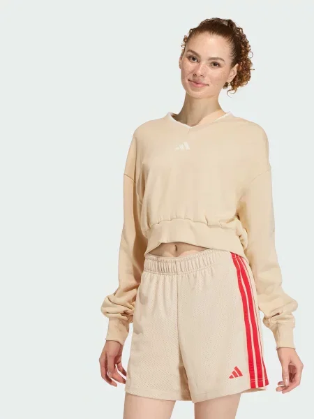 Світшот adidas бежевий