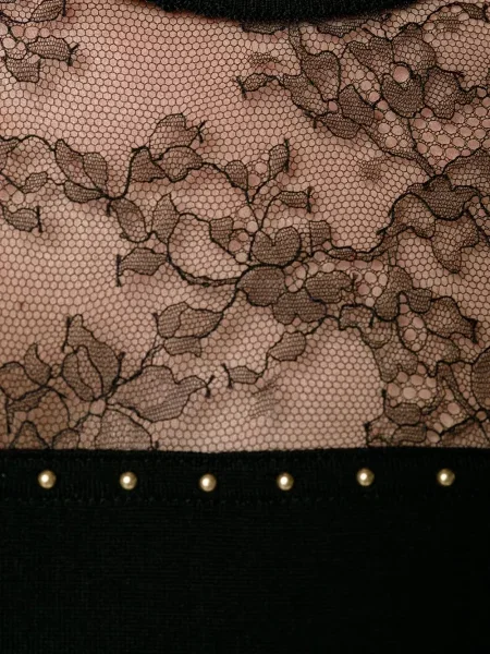 Pulover Valentino Garavani din dantelă negru