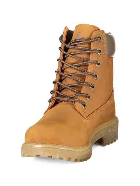 Botine Lumberjack cu șireturi din piele maro