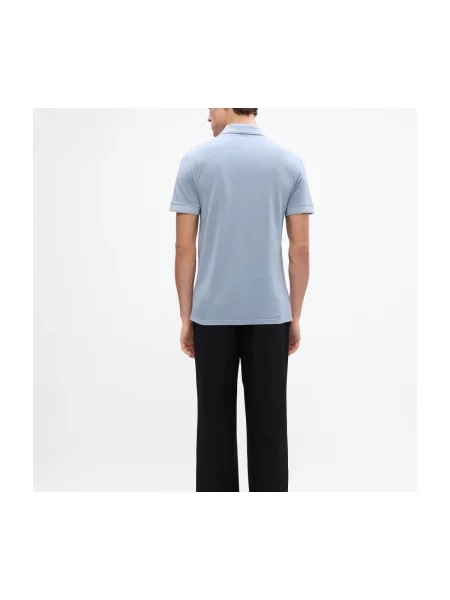 Tricou polo Boss Orange albastru