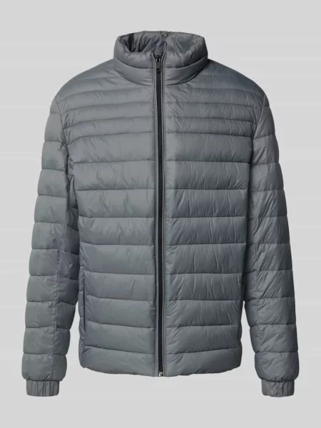 Kurtka pikowana o kroju slim fit ze stójką model Boss Orange