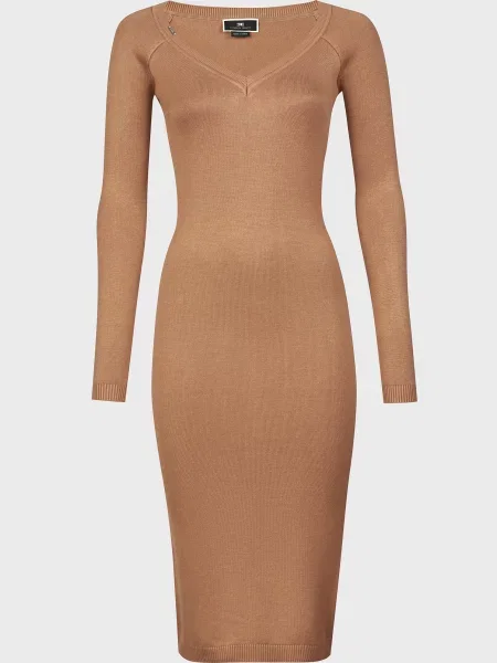 Платье Elisabetta Franchi коричневое