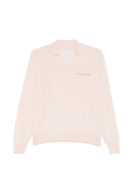 Pulover Peserico cu decolteu în V roz