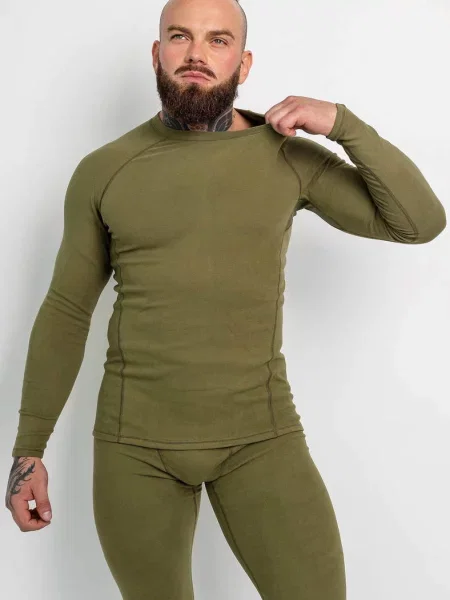 Однотонна термобілизна Totalfit зелена