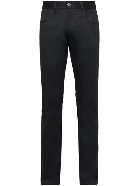 Blugi drepți Prada cu 5 buzunare negru
