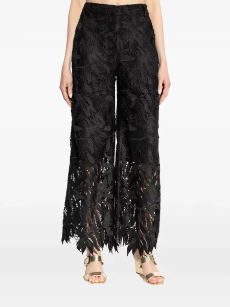 Pantaloni Munthe din dantelă negru