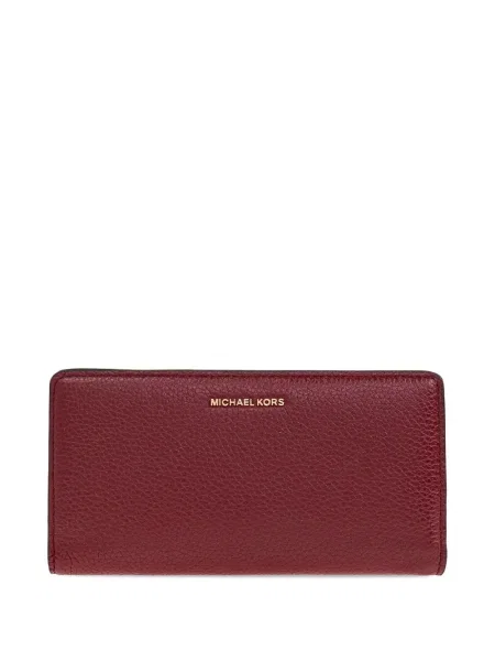 Portofel Michael Michael Kors cu imprimeu geometric roșu