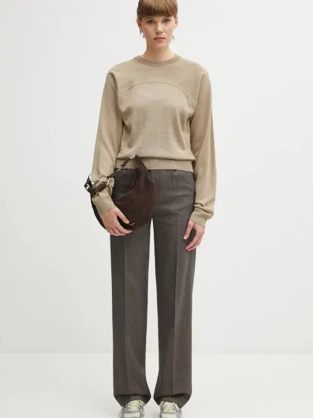 Легкий свитер Mm6 Maison Margiela бежевый