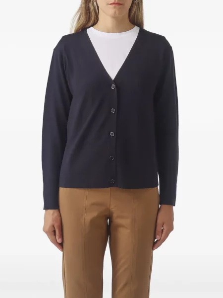 Cardigan Max Mara cu decolteu în V albastru
