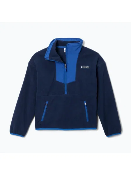 Gyerek pulóver Columbia Sequoia Grove Half Zip Fleece collegiate navy/mountain blue. Méret: S kék