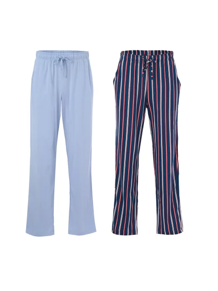 Dagi Pyžamové kalhoty námořnická modř / světlemodrá / červená bílá