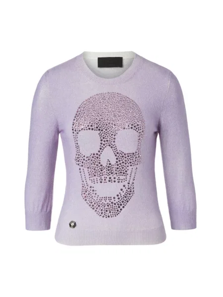 Dzianinowy top Philipp Plein różowy