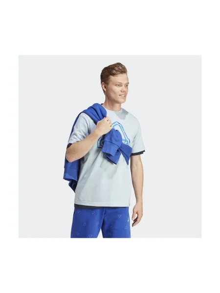 Tricou Adidas cu autograf albastru