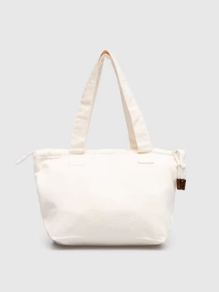 Сумка Vilebrequin с вышивкой белая