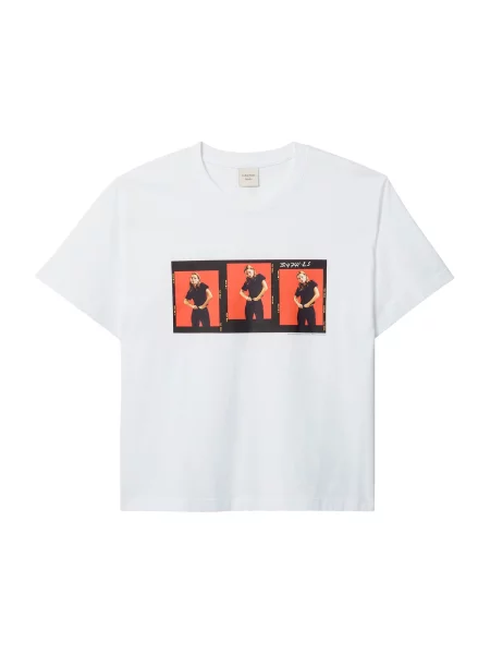 Calvin Klein Tricou OUTTAKES roșu / negru alb