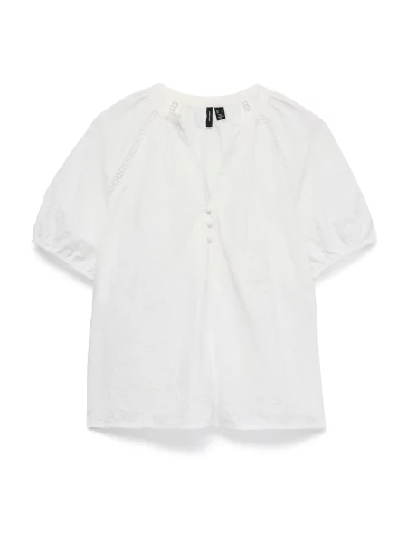 VERO MODA Halenka VMJUTTY' bílá