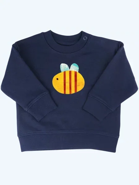 MelaDi Sweater majica Biene mornarsko plava