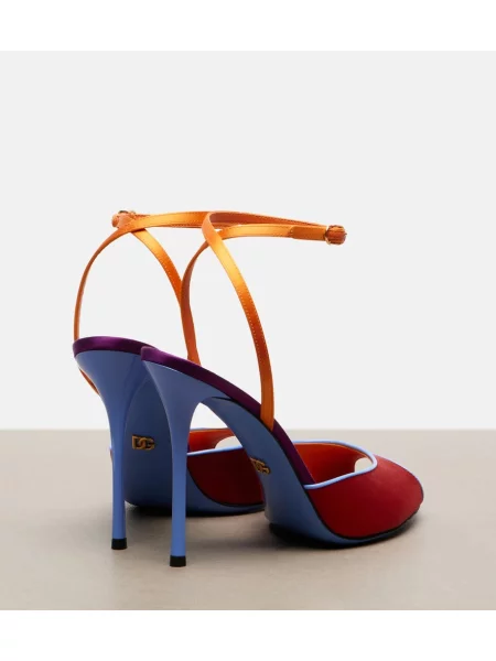 Sandale Dolce&gabbana din satin slingback