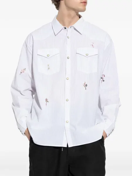 Cămașă Allsaints cu model floral alb