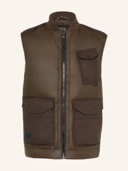 Camel Active Prošívaná Vesta tmavě hnědá