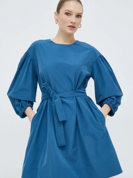 Weekend Max Mara sukienka mini oversize niebieski