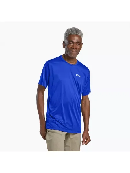 Мъжка тениска за трекинг Jack Wolfskin Tech T vibrant blue синьо