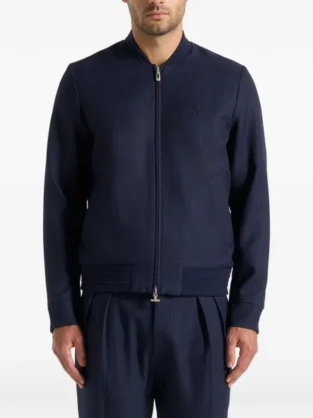 Žebrovaná bomber bunda Manière De Voir modrá