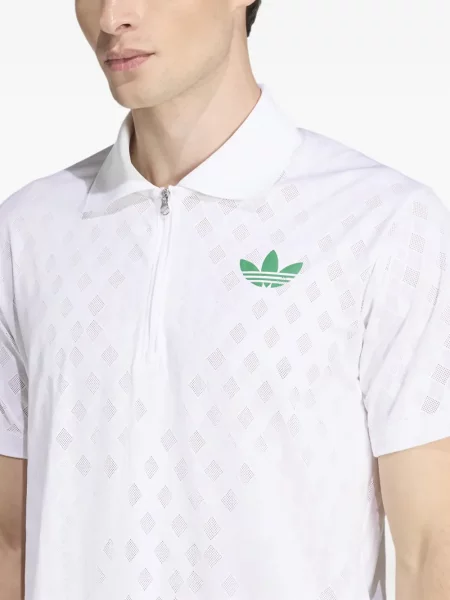 Бягане тениска Adidas с леопардов принт от джърси черно