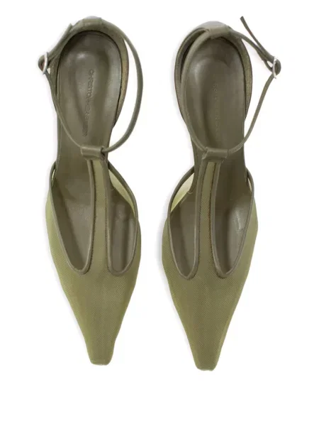 Pantofi cu toc Christopher Esber verde