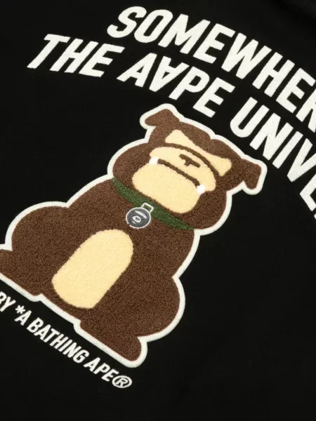Džemperis be gobtuvo Aape By *a Bathing Ape® apvaliu kaklu juoda