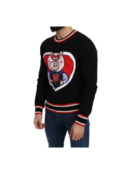 Sweter Dolce And Gabbana wełniany czarny