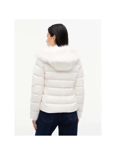 Tommy Jeans Geacă de iarnă alb