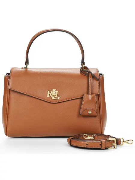 Crossbody kabelka Lauren Ralph Lauren hnedá