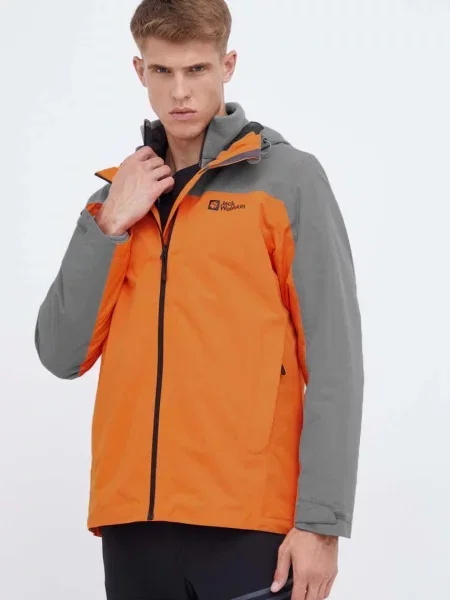 Яке за спортове на открито Jack Wolfskin Taubenberg оранжево