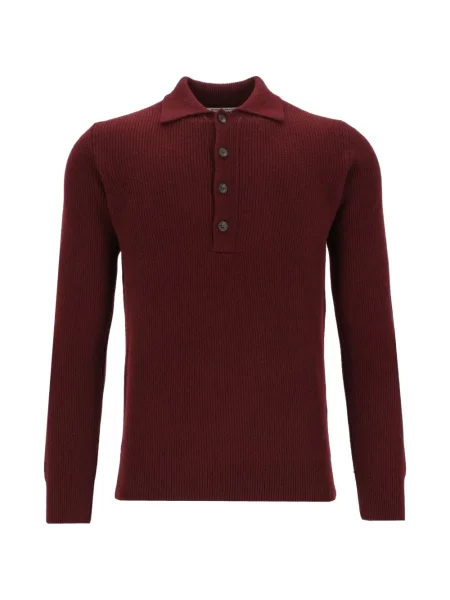 Tricou polo Al Duca D’aosta 1902 tricotate roșu