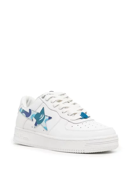 Sneakerși A Bathing Ape® din piele alb