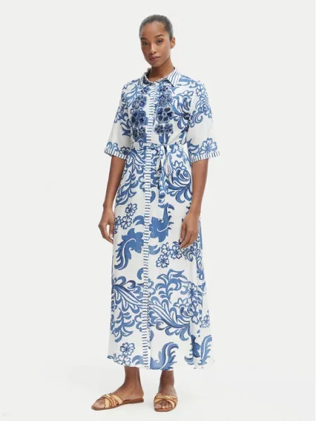 Iconique Rochie tip cămașă Emma albastru