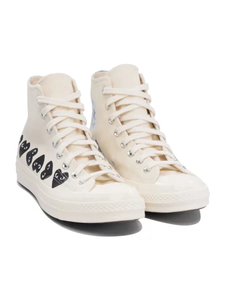 Lekkie sneakersy Comme Des Garcons Play wsuwane białe