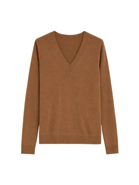 Dzianinowy sweter Iblues brązowy