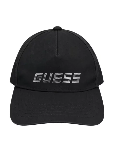 Czapka z daszkiem Guess czarna