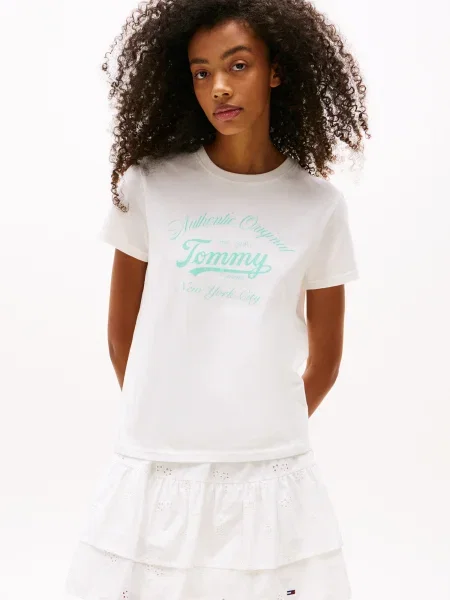 Tommy Jeans Tricou Essential alb