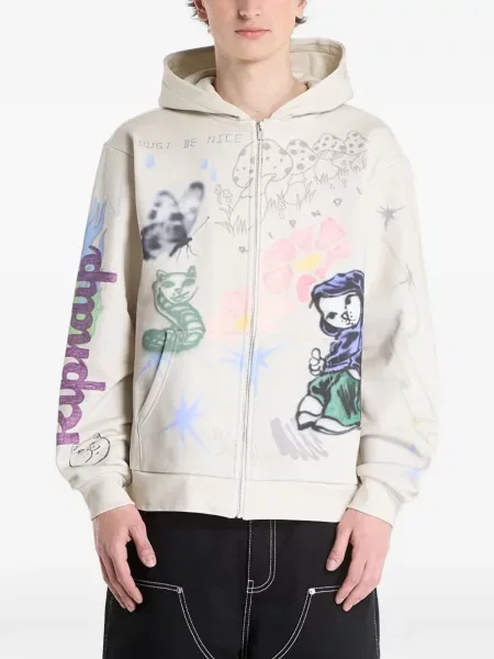 Суичър с качулка Ripndip с принт