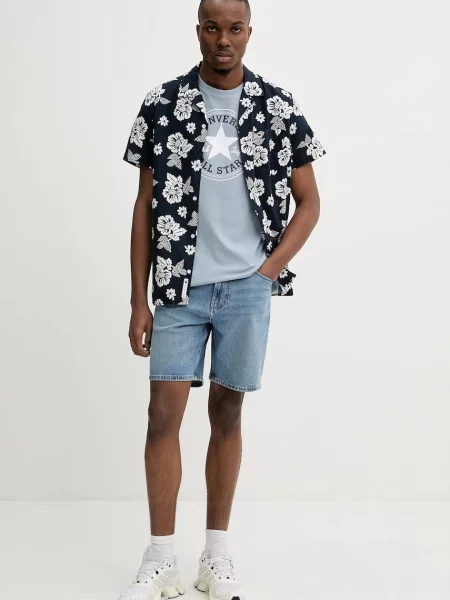 Tommy Jeans Koszula Z Klapami blau biała