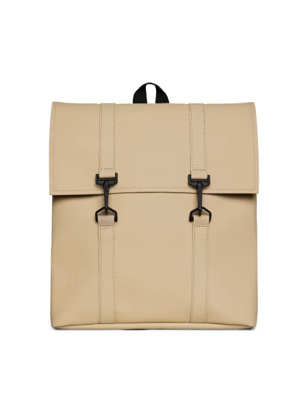 Раница Rains Backpacks голям с изчистен дизайн бежово