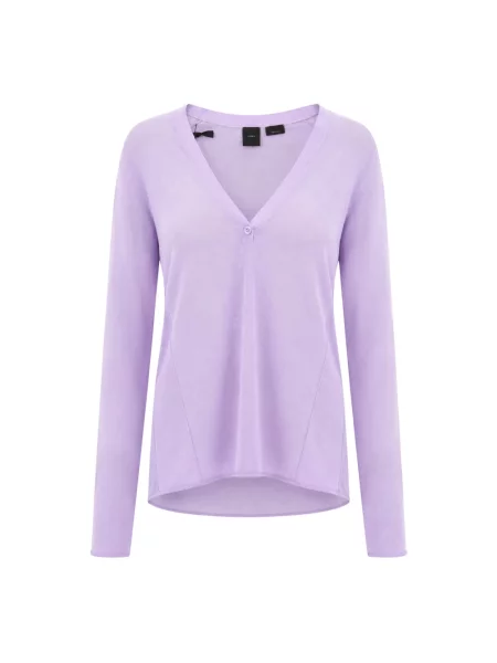 Sweter Pinko wełniany fioletowy